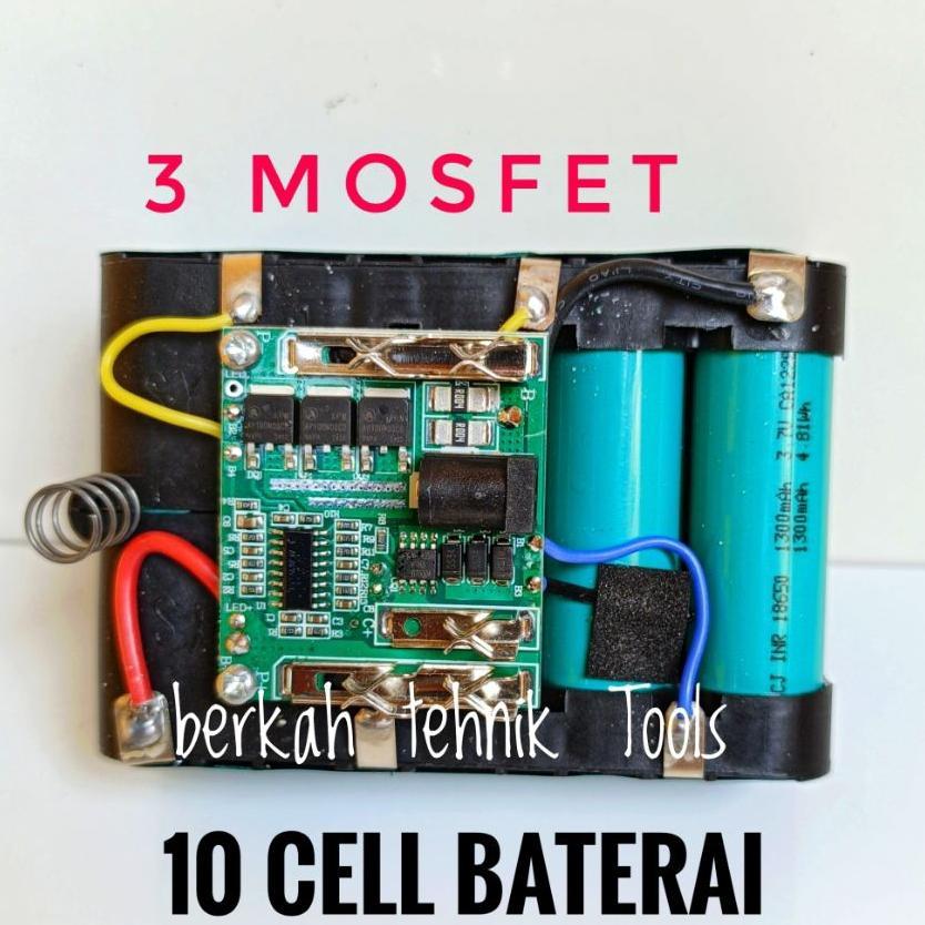 Baterai Batre Bor Impact 2000 Mah 10 Cell Baterai 18650 Bor Impact