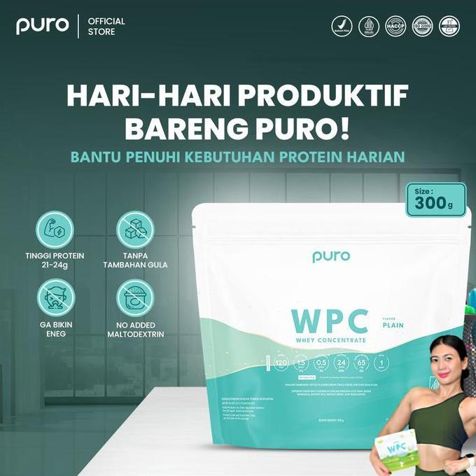 Puro Wpc Wpro Susu Protein Debm 300Gr Terbaru 