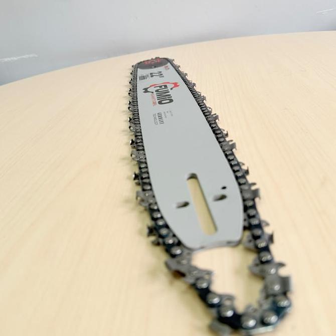 Paket Guide Bar Chainsaw 22" Bar Plat Dan Rantai Sparepat Chainsaw - Rantai Chainsaw