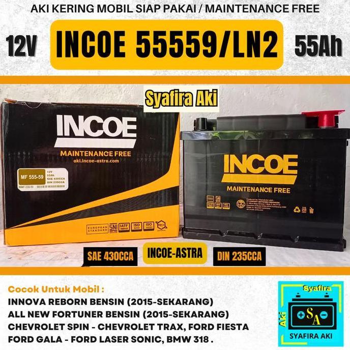 Aki Mobil Innova Bensin,Fortuner Bensin 55559/DIN 66 INCOE