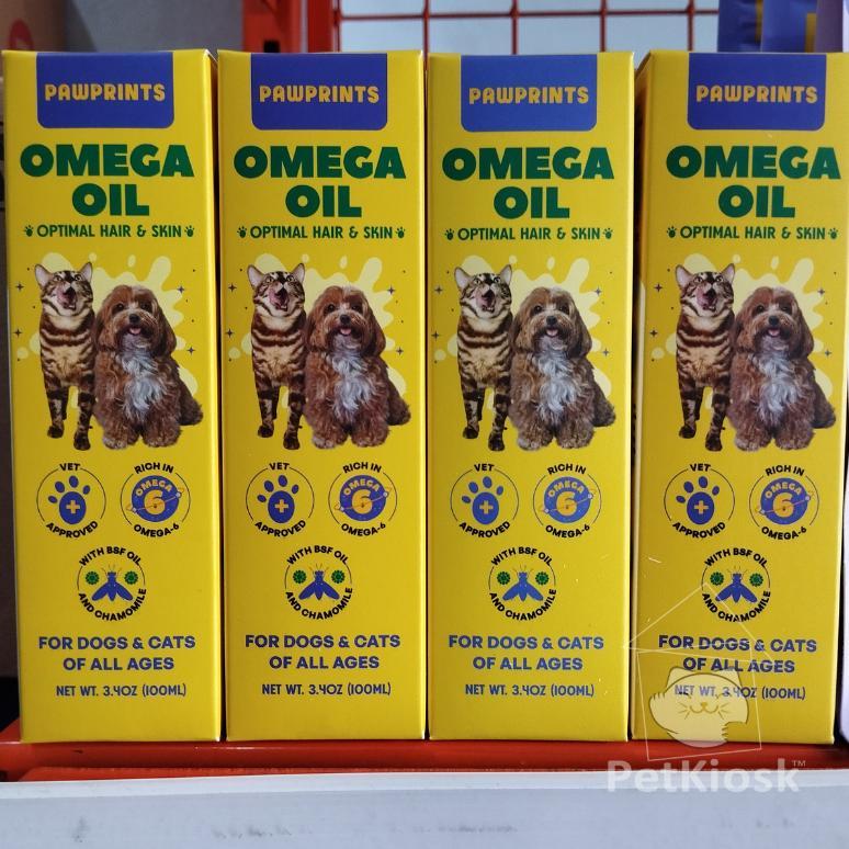 Readystock Pawprints Omega Oil 100 Ml Minyak Bsf Vitamin Suplemen Untuk Kucing Anjing / BsfOil/Cat&D