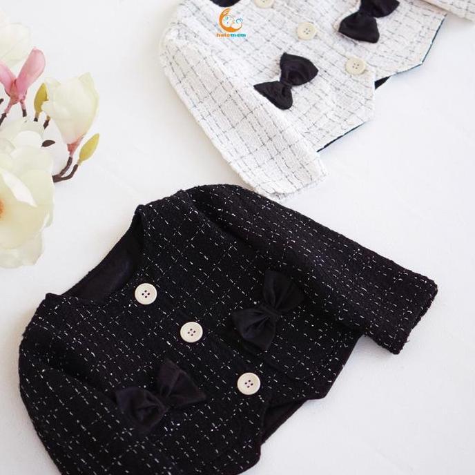 Halomam - Blazer Tweed (Blazer Anak/Bayi Perempuan 1 - 5 tahun/Tweed Blazer) NS