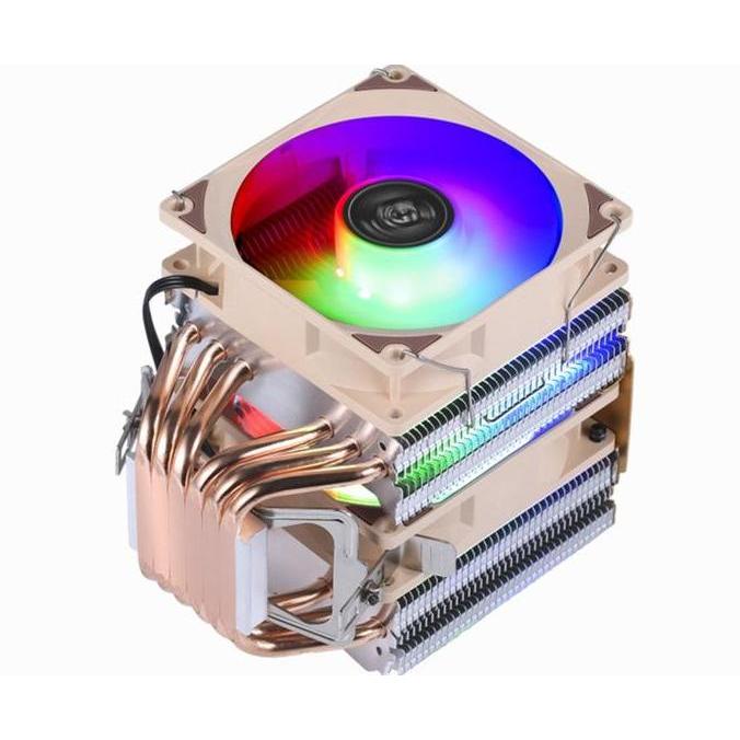 Rex- Xuanfeng Xf962 Cpu / Pc Cooler Rgb 90Mm Dual Fan - 6 Heat Pipes