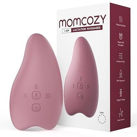 [ZHORA] Momcozy Warming Lactation Massager 2-in-1, Alat Pijat Payudara Lembut untuk Menyusui, Panas 