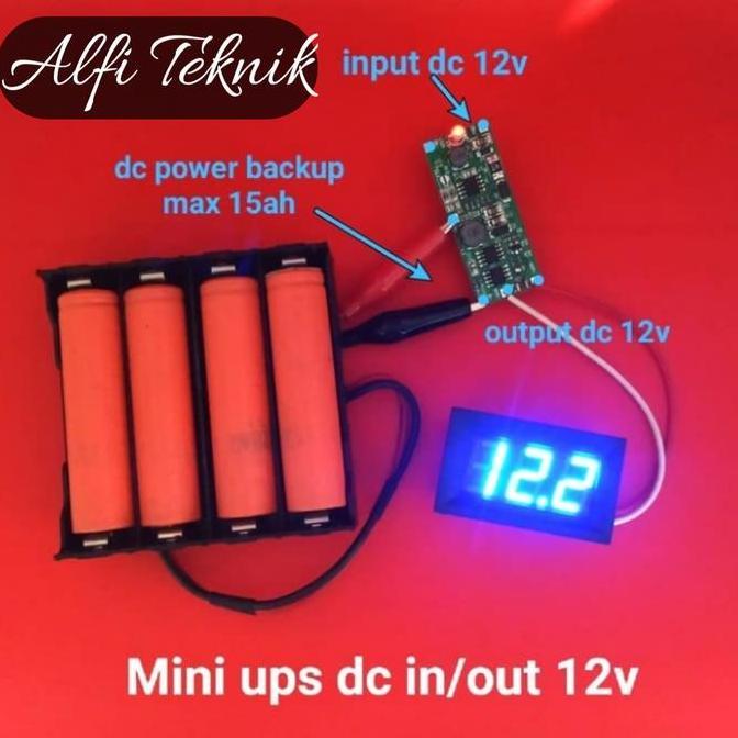 Com- Modul Ups Dc Power Backup Auto Charge 18650 5V 9V 12V