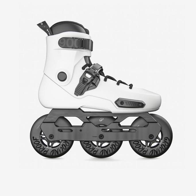 Decathlon OXELO  Sepatu Roda Dewasa Freeskate Hardboot MF S 900 - Putih - 8654643 BS