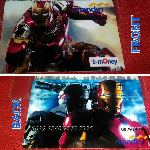 Emoney / E-Money Custom Edisi Iron Man