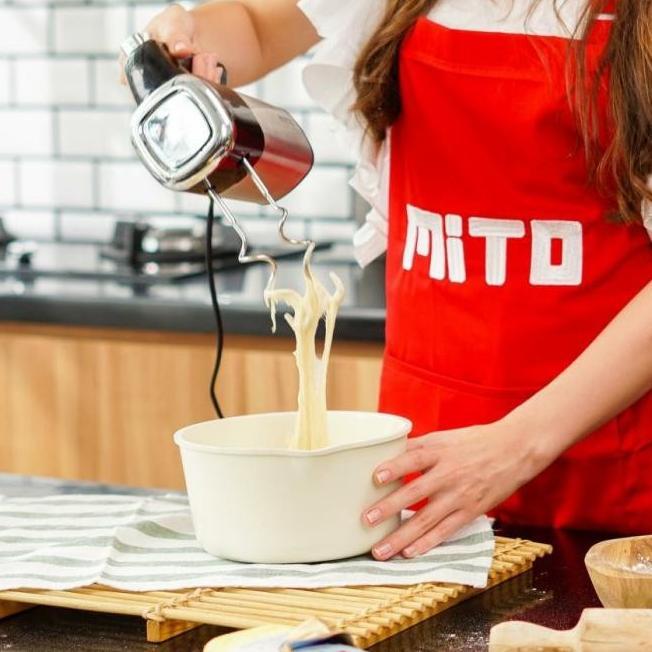 HAND MIXER MITO MX-200 MIXER TANGAN 5 SPEED TURBO STAINLESS STEEL