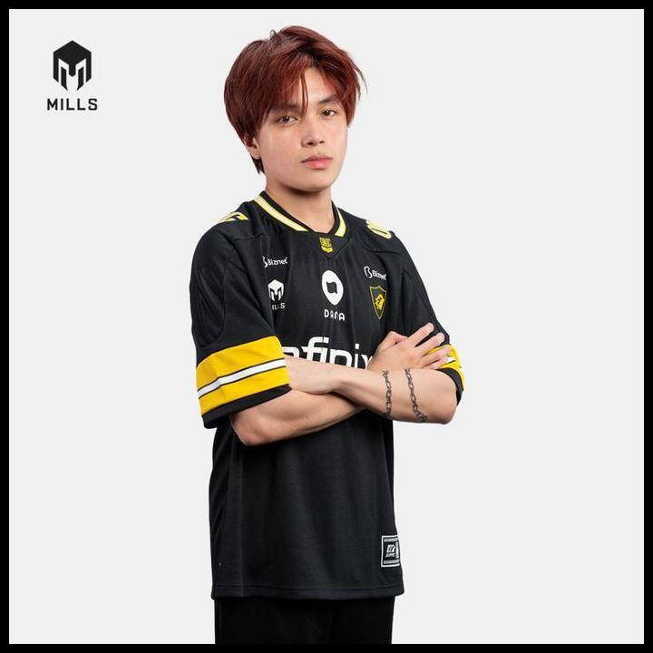 Terbaru Mills Jersey Onic Esport Away Jersey Player Issue Black 00100522
