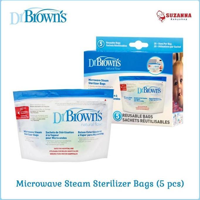 Dr.Brown's 960 Microwave Steam Sterilizer Bag - Plastik Steril