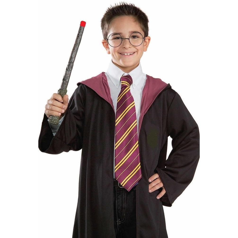 Kostum Harry Potter Jubah Cosplay penyihir Hogwarts Halloween Dasi