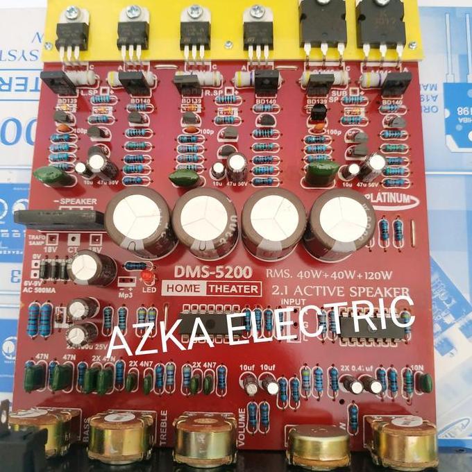 Kit Power Amplifier Speaker Aktif 2.1 Channel DMS 5200