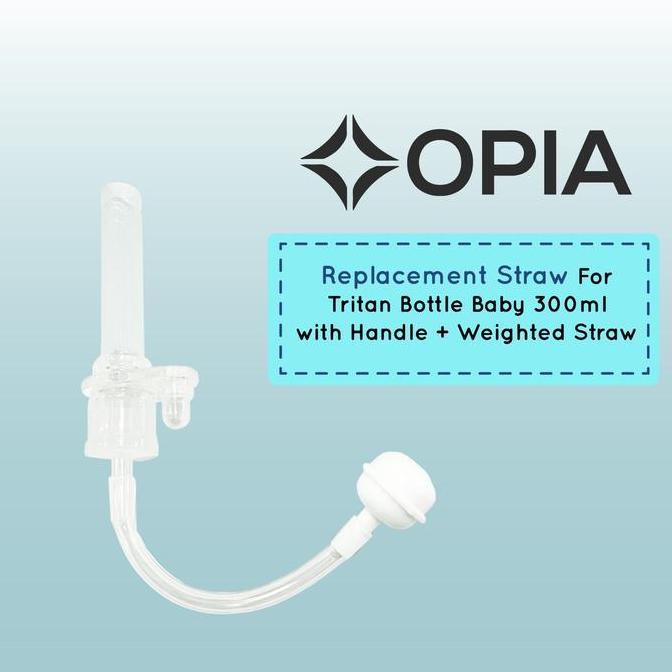 Opia Silicone Straw Replacement For OPIA Tritan Bottle Baby 300ml with  Handle + Weighted Straw