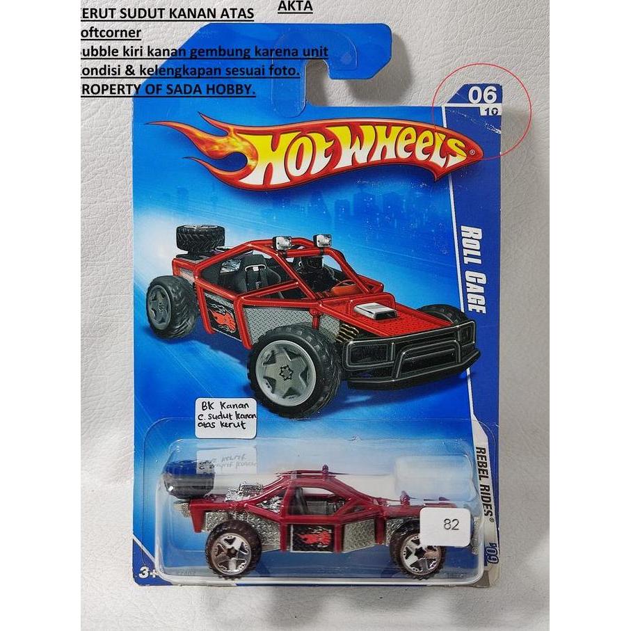 HOT WHEELS HOTWHEELS REBEL RIDES ROLL CAGE RED AKTA MIX99