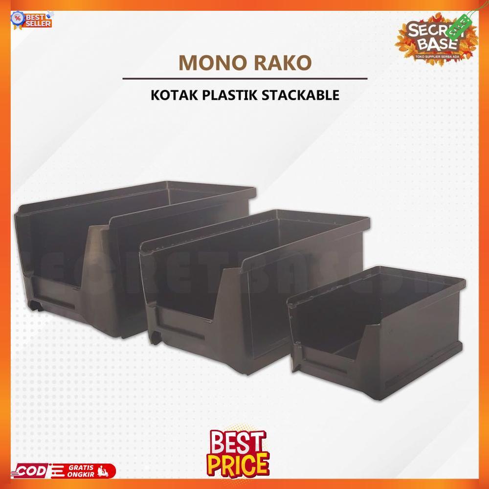 MONO RAKO - Kotak Plastik Stackable / Rak Susun / Rak Komponen / Box Organizer Mini