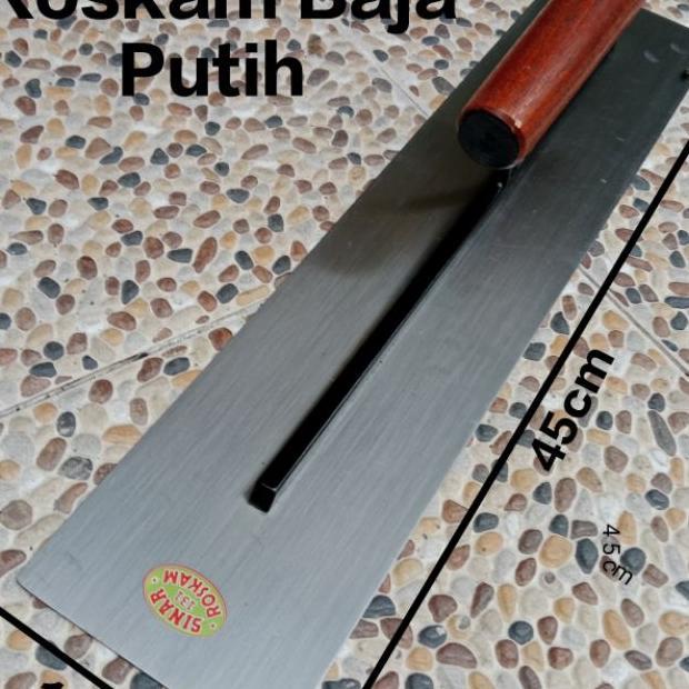Roskam Tembok Perata Semen Acian Galur 45Cm Roskam Baja Putih