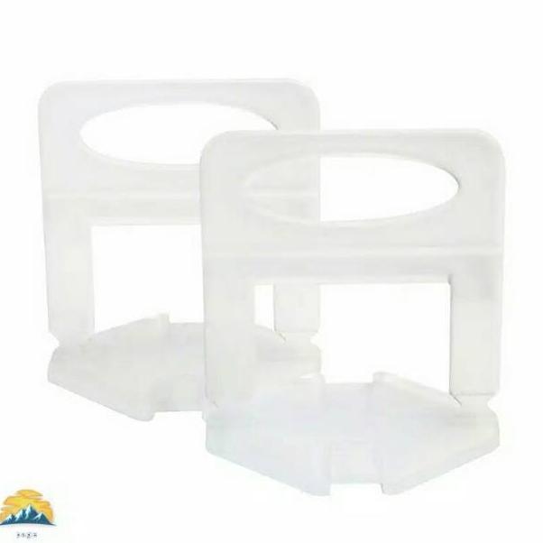 Clip Putih 1 Mm Perata Perapi Nat Keramik Granit Leveling Tile 100Pcs