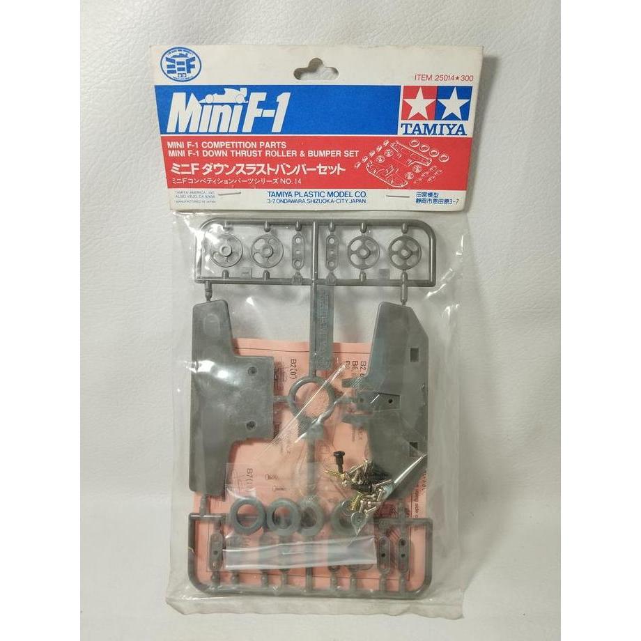 TAMIYA MINI F1 DOWN THRUST ROLLER & BUMPER SET KOMPETISI 25014 ORIGINAL DENGAN KARDUS DAN PACKING GR