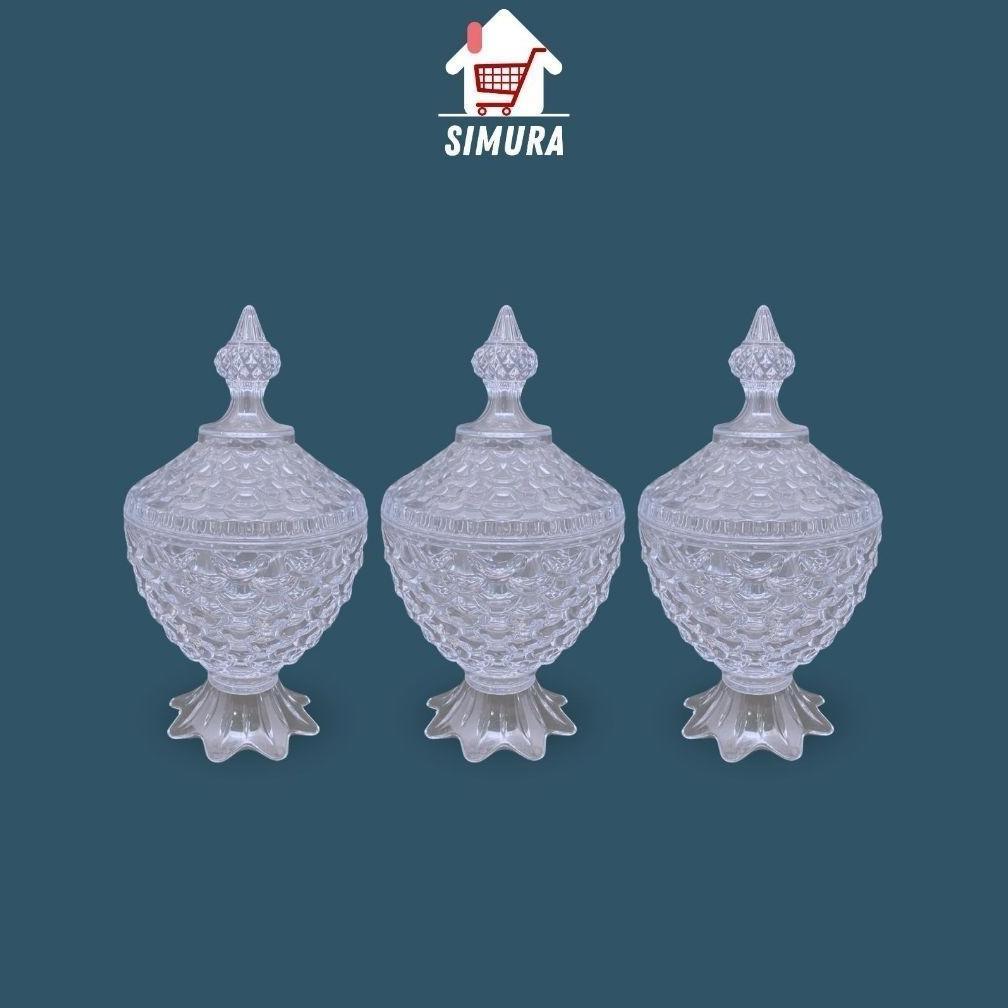 Hot Deals 3Pcs Toples Kacang | Toples Kristal | Toples Lebaran | Toples Bening | Toples Lebaran ( Gb