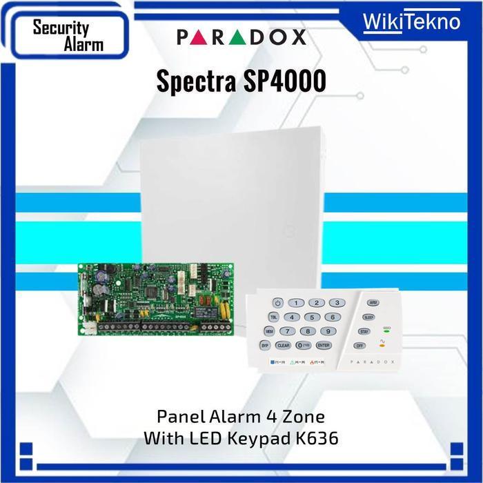 Paradox Sp4000 Panel Alarm 4 Zone With Led Keypad New Stok