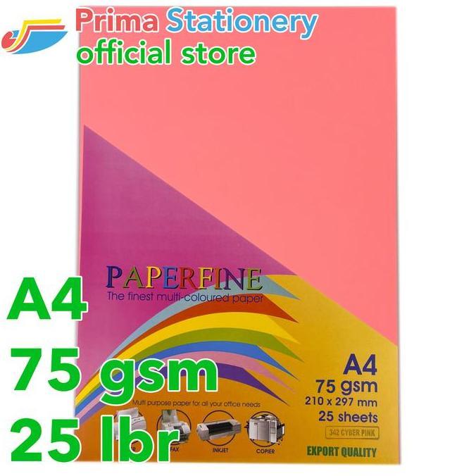 Bestseller- Kertas HVS Warna Paperfine Cyber Pink