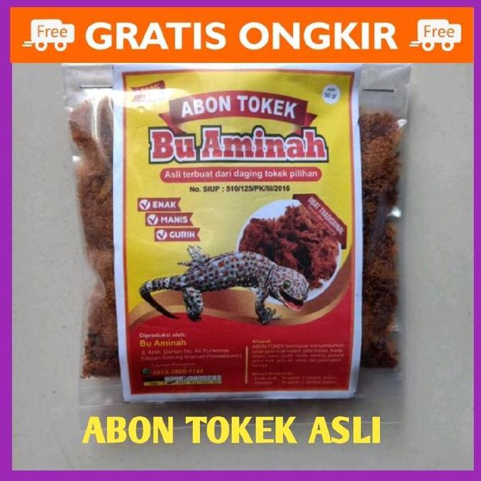 abon tokek asli food makanan kering snack