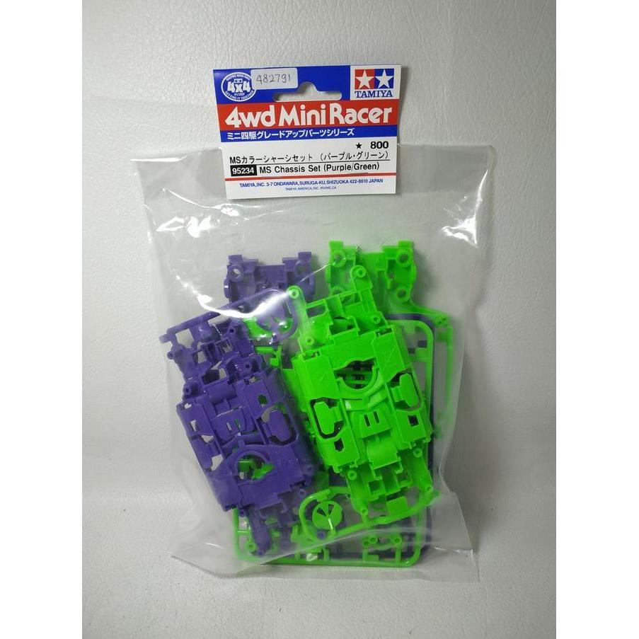 TAMIYA 95234 MS CHASSIS SET PURPLE & GREEN MIX99