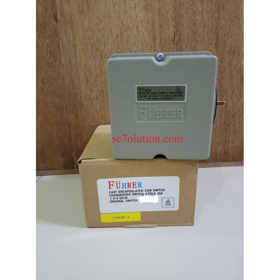 NEW FUHRER CAM SWITCH HANDLE GENSET SWITCH 4P 40A GZ40