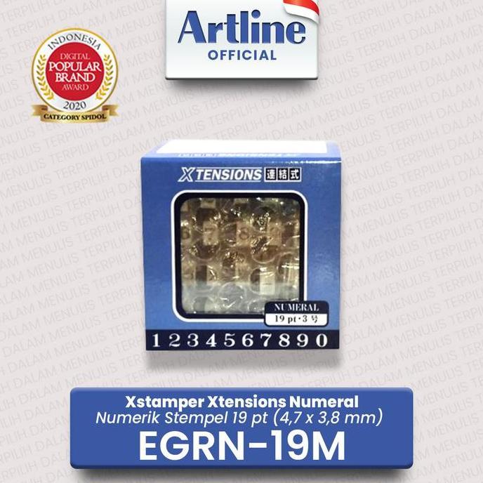 Artline Xstamper Xtensions Numeral Stamp / Numerik Stempel Egrn-19M