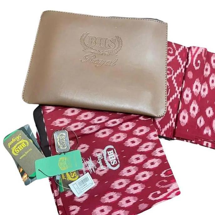 Sarung Bhs masterpiece Muslim Motif Dewasa Katun Santri Hitam Promo