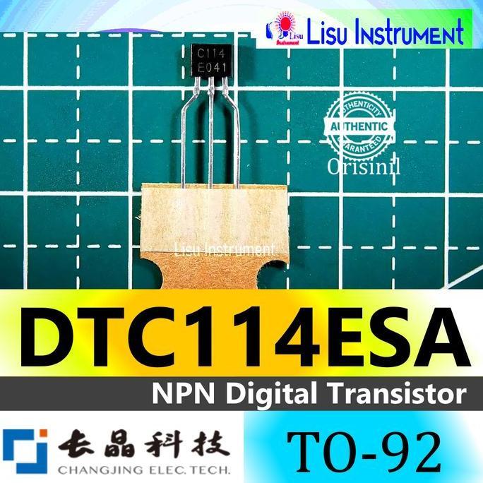 MOTRONICS DTC114ESA NPN DIGITAL TRANSISTOR C114 TO-92 CHANGJIANG ELECTRONICS TECH (CJ) ORIGINAL