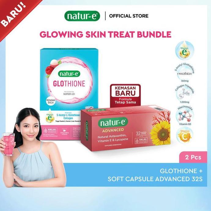 Wkwkw- Natur-E Ultimate Youthful Glow Set (Natur-E Glothione Glutathione Next-Gen Brhtening Berry Co