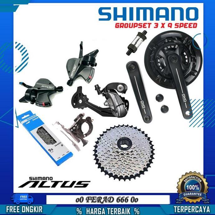 Groupset 7/8/9 Speed Model Shimano Tourney/Altus/Alivio For MTB