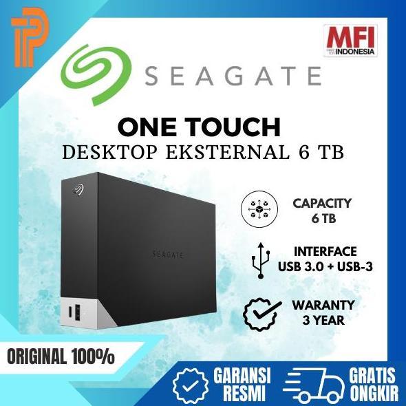 Bestseller- Seagate One Touch 6TB Desktop Hub HDD / Hardisk Eksternal USB3.0