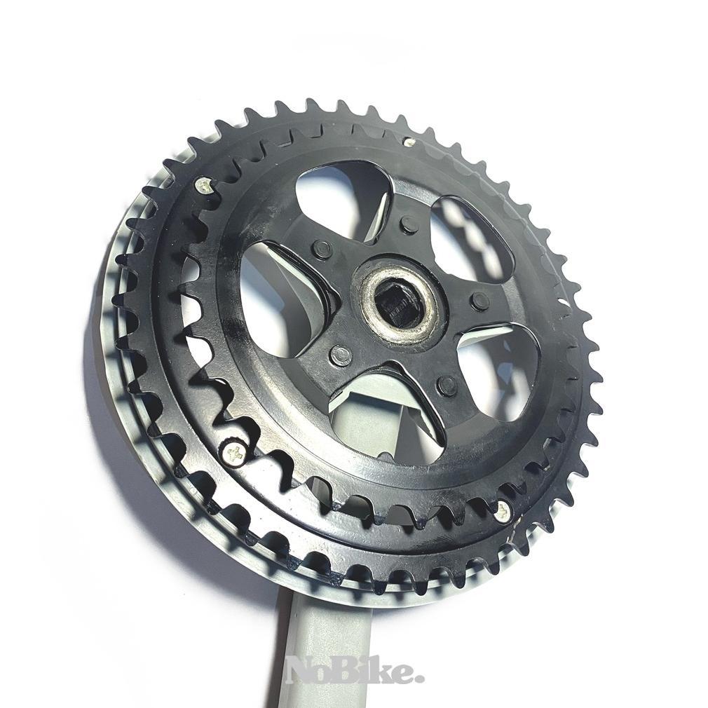 Crank Set Piringan Susun2 34/42t Sepeda Anak/MTB Arm Pendek 140mm