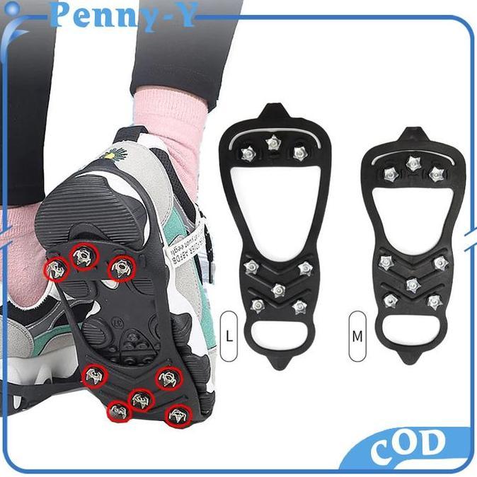 SS - Alas Sepatu Paku Anti Slip Alas Sepatu Salju Alas Sepatu Mendaki