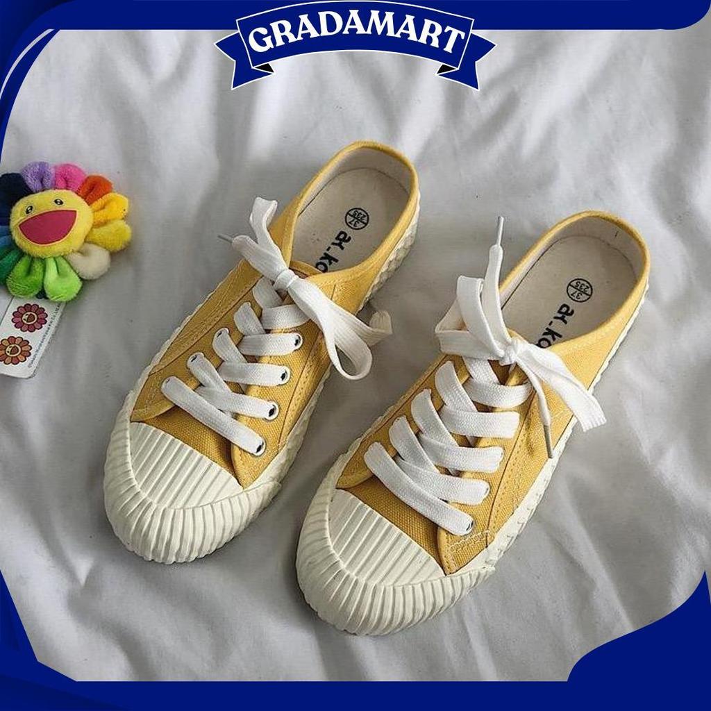 NS8037 Sepatu Kanvas Wanita Sepatu Sneakers Wanita Fashion Sepatu Casual Wanita STI Promo
