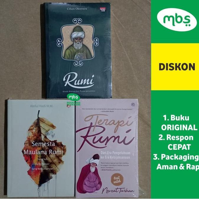 SAND PAKET BUKU RUMI - Kisah Hidup - Semesta Maulana Rumi - Terapi Rumi