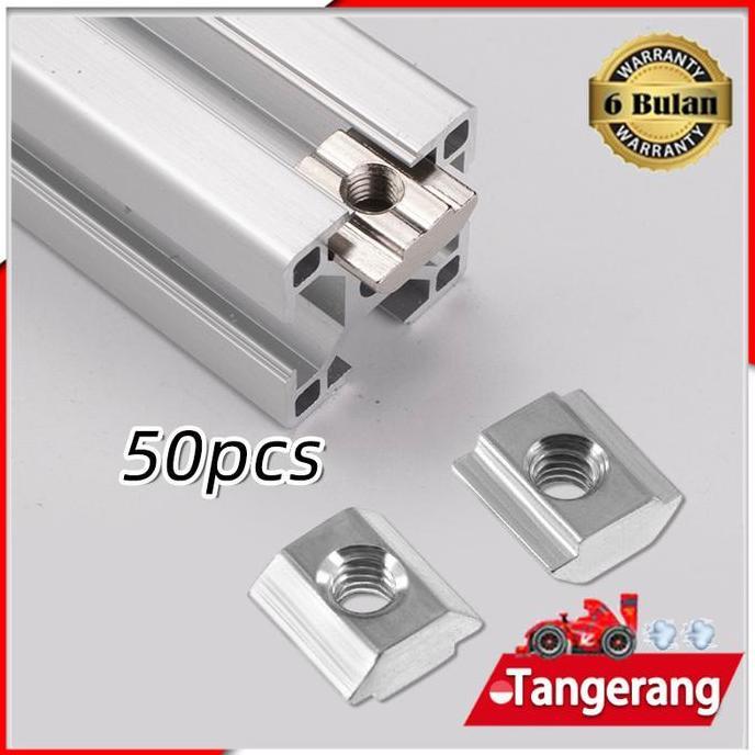 MRI 50pcs T Sliding Nut M5 / M5 Sliding T Nut Aluminium Profile Alu 20 Seri
