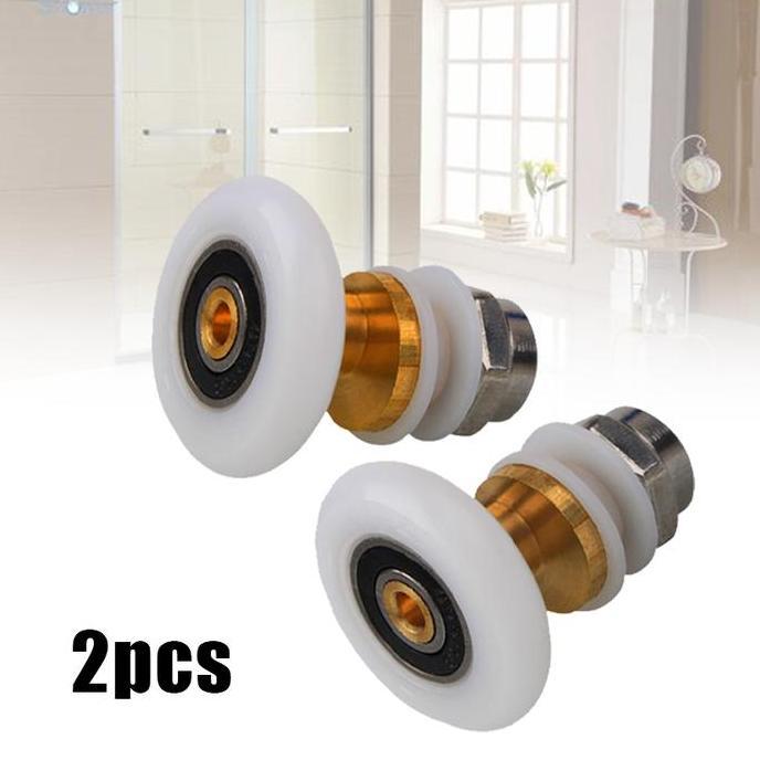 TACA 2pcs 25mm Roda Katrol Pintu Roda Roller Pintu Roda Shower Box Roda Sliding Pintu Kamar Mandi
