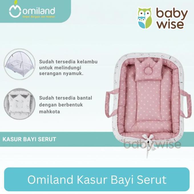 Omiland Kasur Bayi Serut - Kasur Kelambu Bayi Serut Bantal