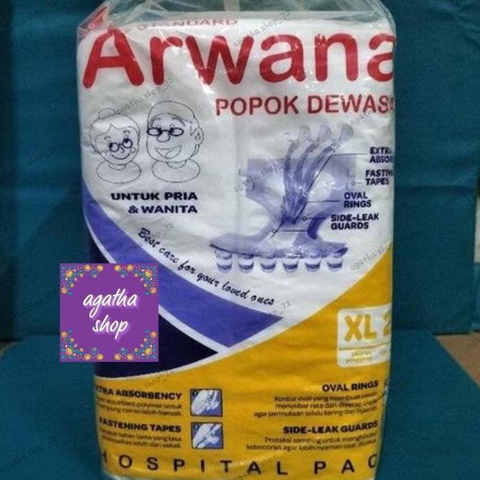 Bebasaja- Popok Dewasa Arwana Perekat Xl Isi 12 Pcs Pempers Dewasa Arwana Xl