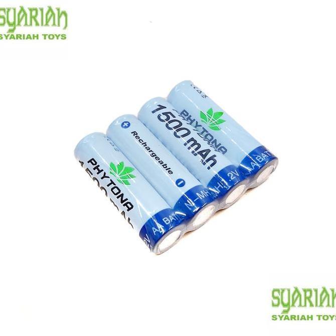 Baterai cas AA ORIGINAL PHYTONA 1500mAH 1.2VOLT RECHARGEABLE SNI