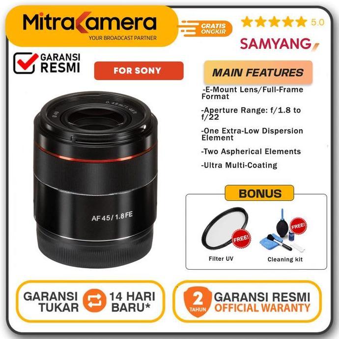 Samyang AF 45mm F1.8 For Sony E Mount