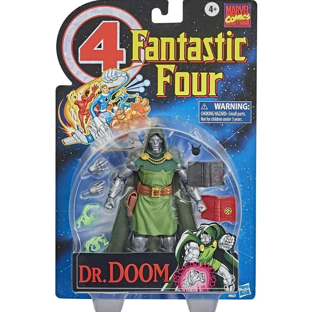 Marvel Vintage Series 6-Inch Scale Dr. Doom Fantastic 4 Action Figure Toy, 10 Accessories