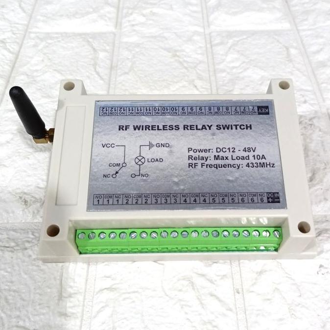 Remot Aktuator 6Ch Naik Turun Remot Wireless 12Ch 12-48V Dc Rf Remote
