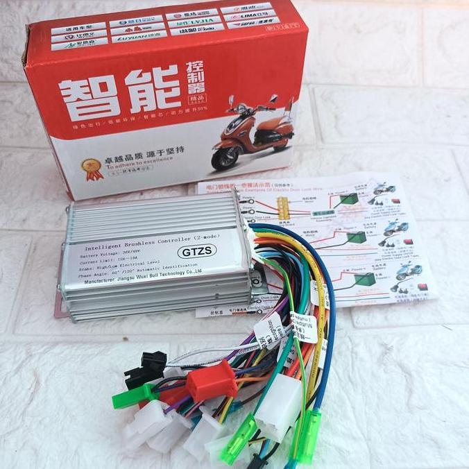 Controller Sepeda Listrik 36V 48V 350W 2 Mode Kontroler Sepeda Listrik