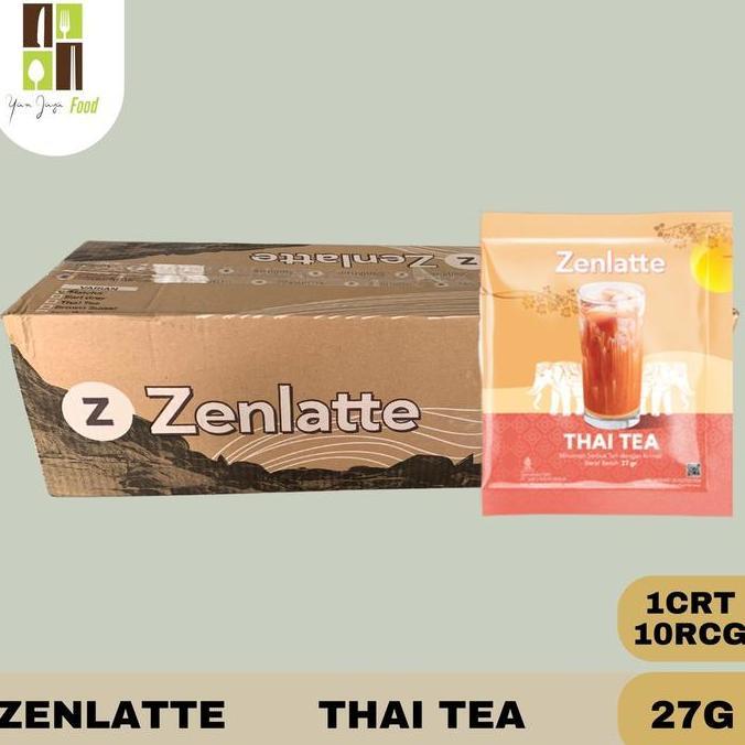 Zenlatte Minuman Serbuk Instan - 1CRT / 10RENCENG /  Thai Tea / Matcha / Teh Tarik / Brown Sugar Mil