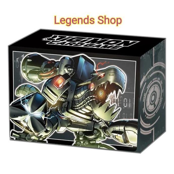 [ready] Deck Box Machinedramon Kartu Digimon Card Game Case Storage Bandai