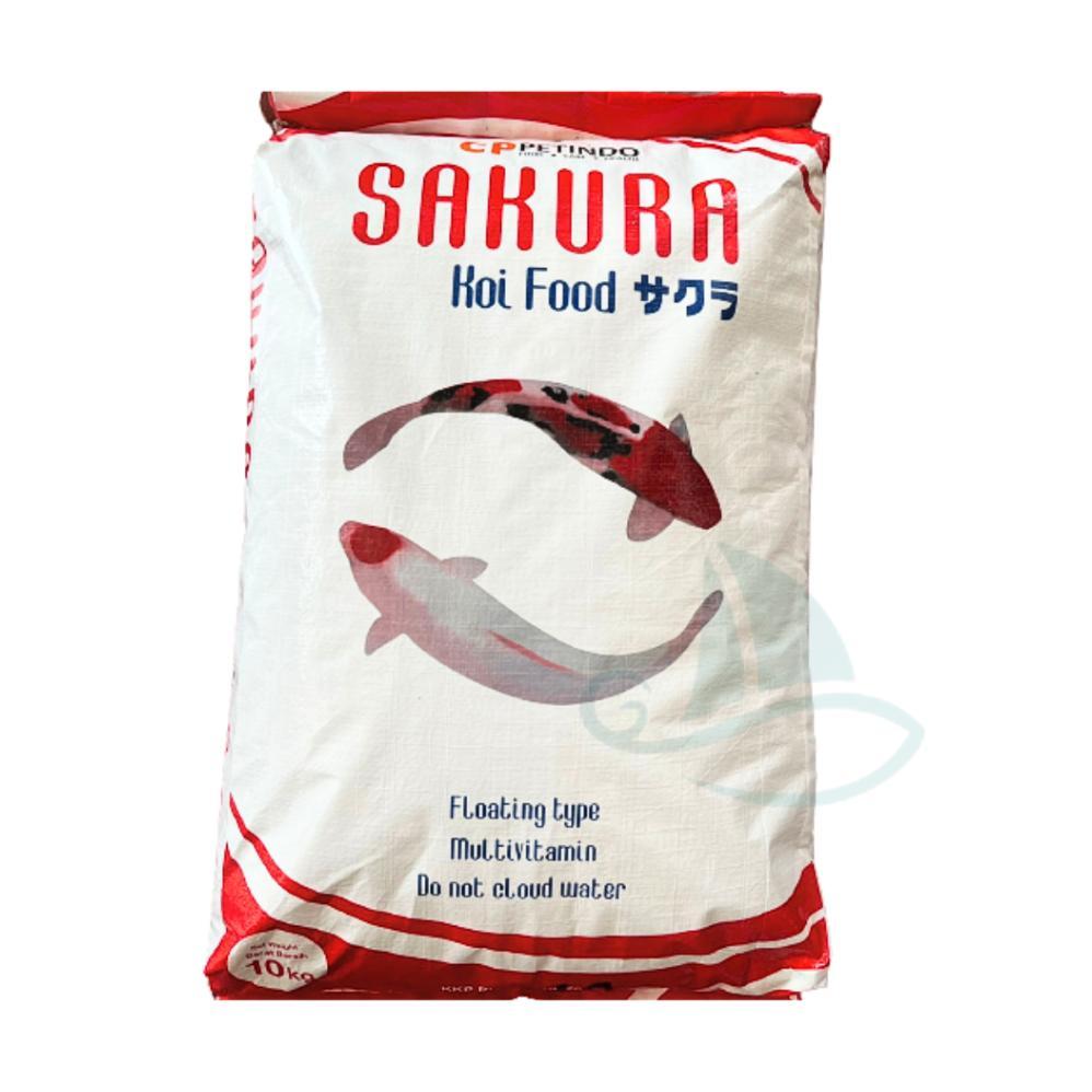 1 Sak Karung 10 Kg Pakan Pelet Ikan Koi SAKURA KOI FOOD Apung 2mm, 5mm Pelet Ikan Koi Hias Makanan I